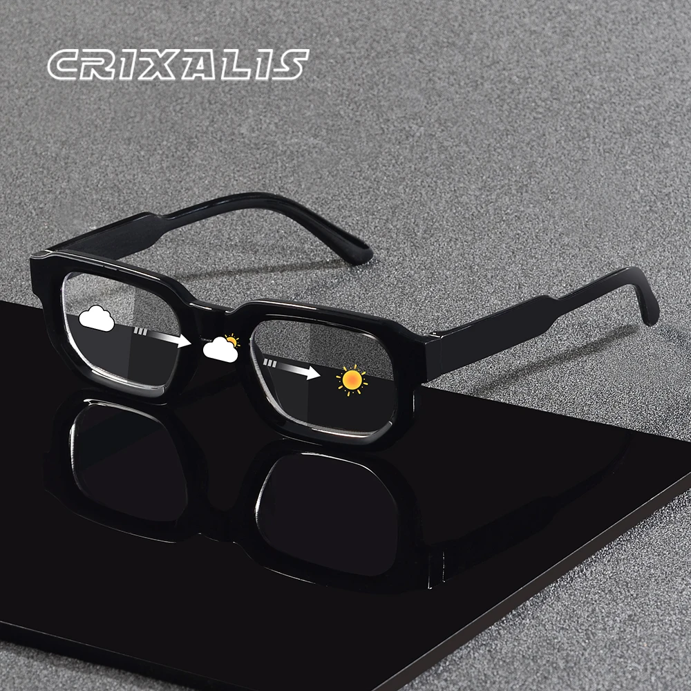 CRIXALIS Photochromic Sunglasses For Women And Men Retro Outdoor Trendy And Fashion Sun Glasses Anti-reflective Shade UV400