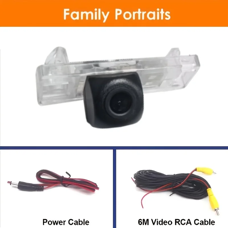 Error-Free Car Rear View Backup Camera for Nissan Qashqai, X-Trail, for Peugeot 307, 308 & More Vehicles (2000-2019 Models)