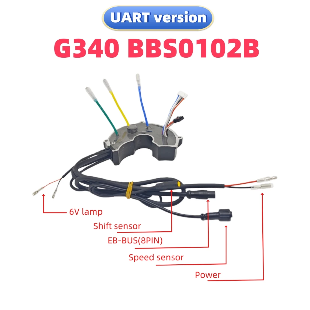 BaFang BBS01B BBS02B G340 Center Mid Motor Controller Bullet Plug 36V250W 36V 350W 36V500W 48V500W 48V750W NEW with Light Wire
