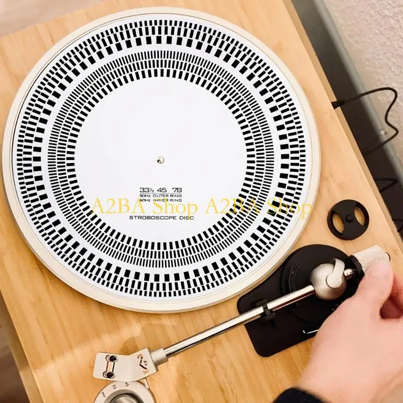 A2BA Heavy Duty Vinyls Record Player Disc With 50 60Hz Frequency For Precise RPM Measurement