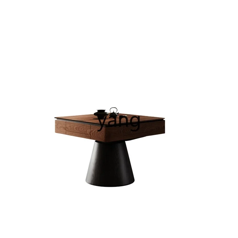 

LTT mahjong table and dining table dual-purpose integrated medium and ancient style solid mahjong machine household dining table