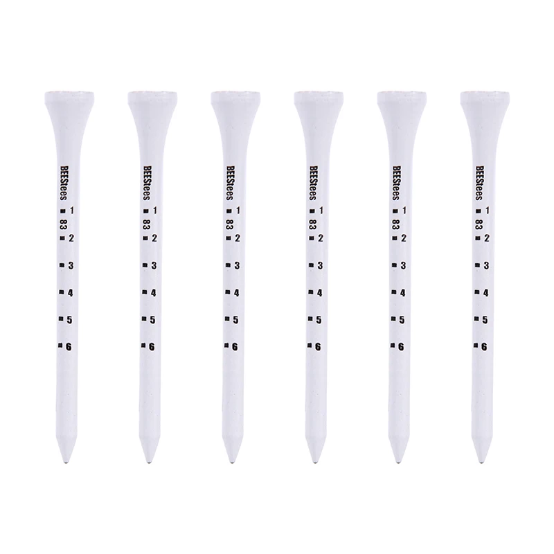 50PCS Professional Golf Tees 83mm White golf wood tee