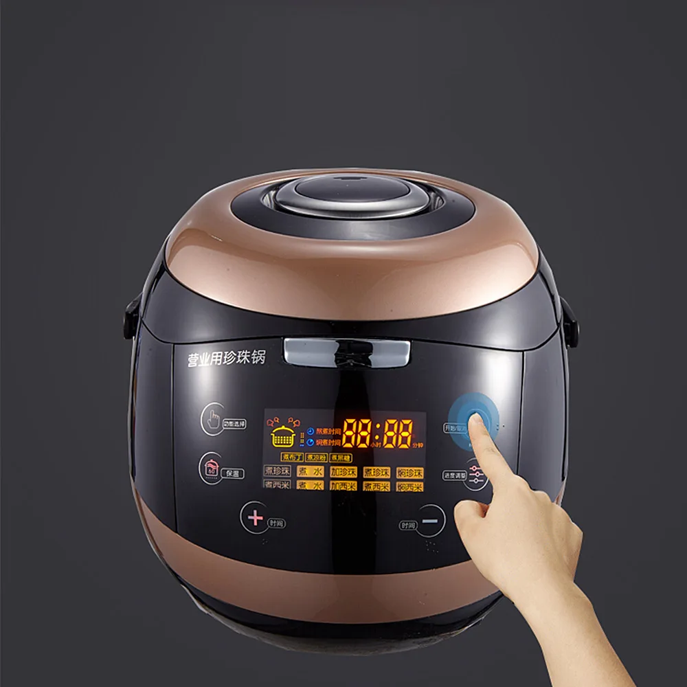 

5L Pearl Boiling Cooker Processor Pot Commercial Pearl Cooking Machine Milk Tea shop Automatic Pearl 110V Sugar Machine