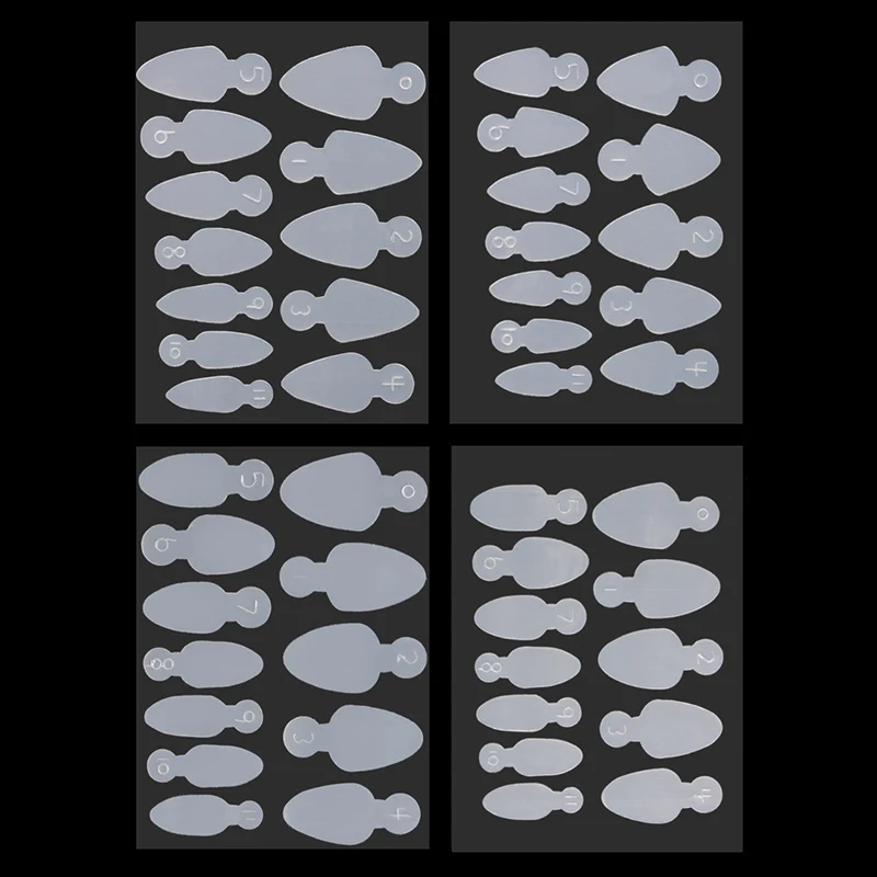 Dual Nail Forms Mould French Sticker Reusable Soft Silicone Pads for Nail Mold Gel Extension Quick Building Manicure Tools