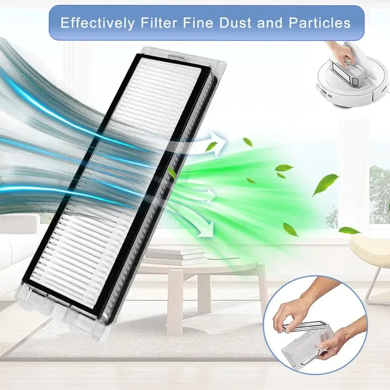 Zubehör für Roborock Q Revo für Roborock P10 P10 A7400RR Staubsauger Hauptseitenbürste Hepa-Filter Mopptücher Staubbeutel