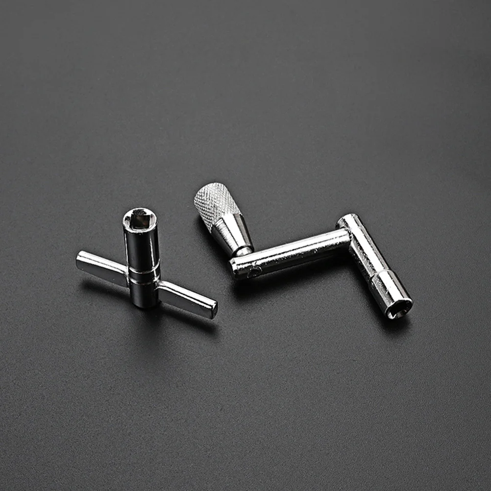 

Wrench Set Drum Key Adjustment Tool Musical Instrument Tuner Tuning Silver Keys for Drums