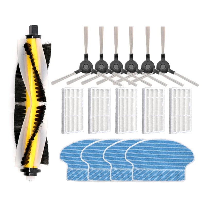 روبوت فرشاة الأسطوانة الرئيسية فلتر HEPA فرشاة جانبية ممسحة القماش الخرق لينيا تيللي الاستشعار الأنظف زائد أجزاء المكنسة الكهربائية الروبوتية