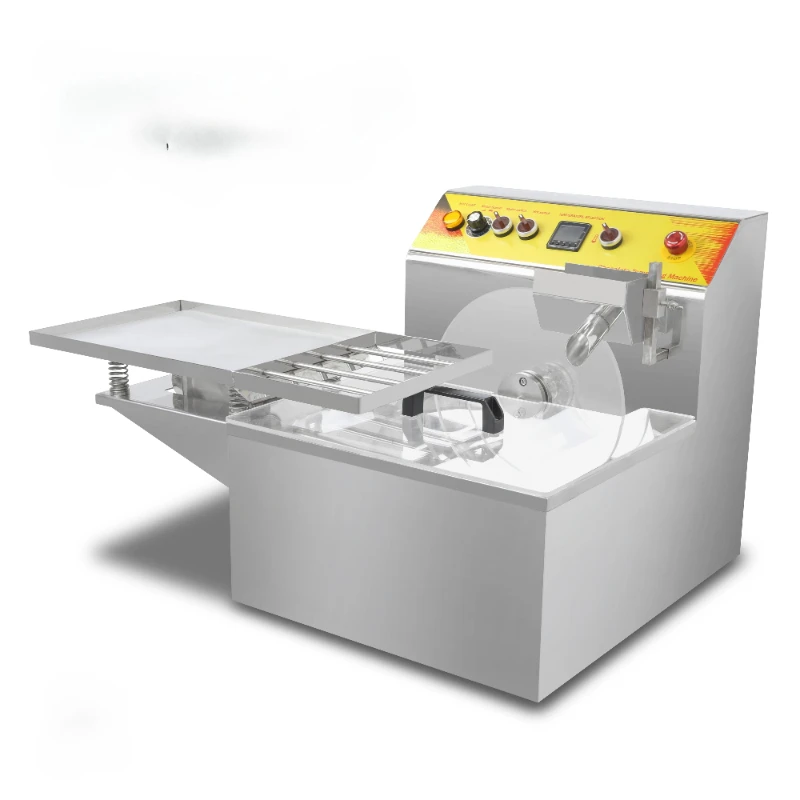 

Multifunctional Industrial Automatic Continuous Price Coating Molten Chocolate Temper with Shaker