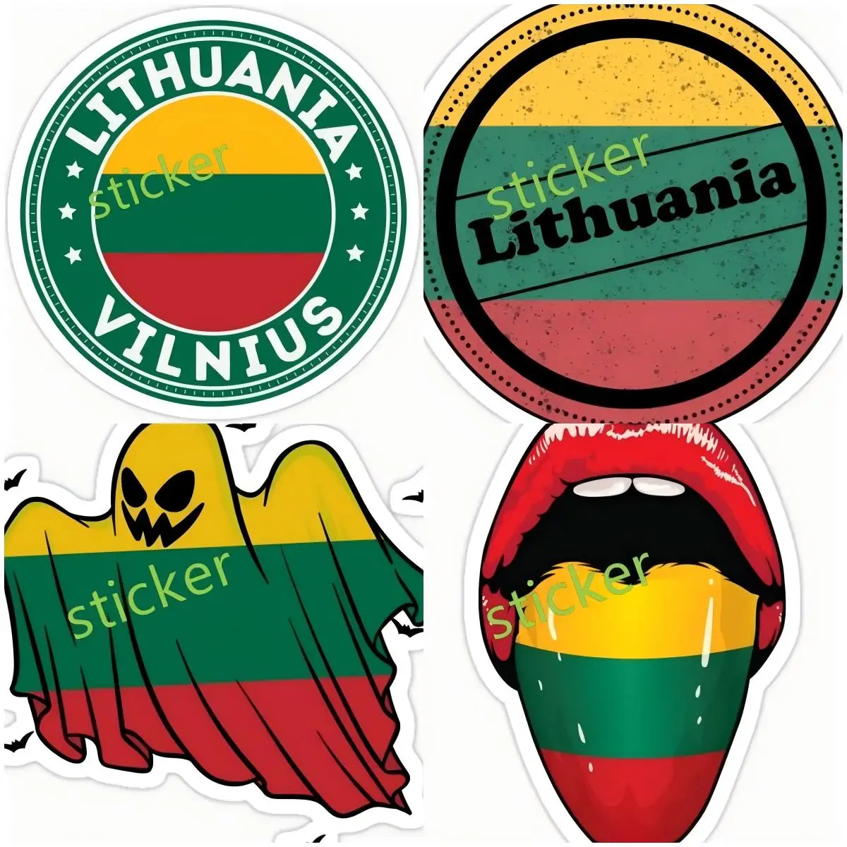 

Lithuania Flag Map Design Sticker Auto Assesories Car Trunk Box Products Cart Home Accessory Flavoring Interior Decoration Autom