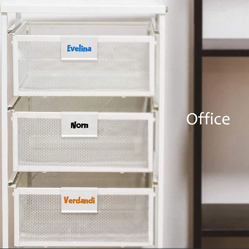 500Pcs Clear Plastic Label Holder Price Tag, Shelf Label Clip Removable Label Holder For Storage Bins Basket Labels