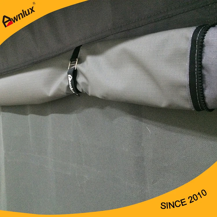 عالية الجودة المحمولة متنقل تخييم المنبثقة Awnig خيمة طبقة مزدوجة بولي كلوريد الفينيل البوليستر النسيج الألومنيوم القطب للتخييم في الهواء الطلق