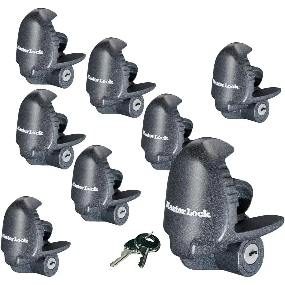 

8-Pack Alike Key Trailer Coupler Locks with 16 Keys, Model 379KA-8