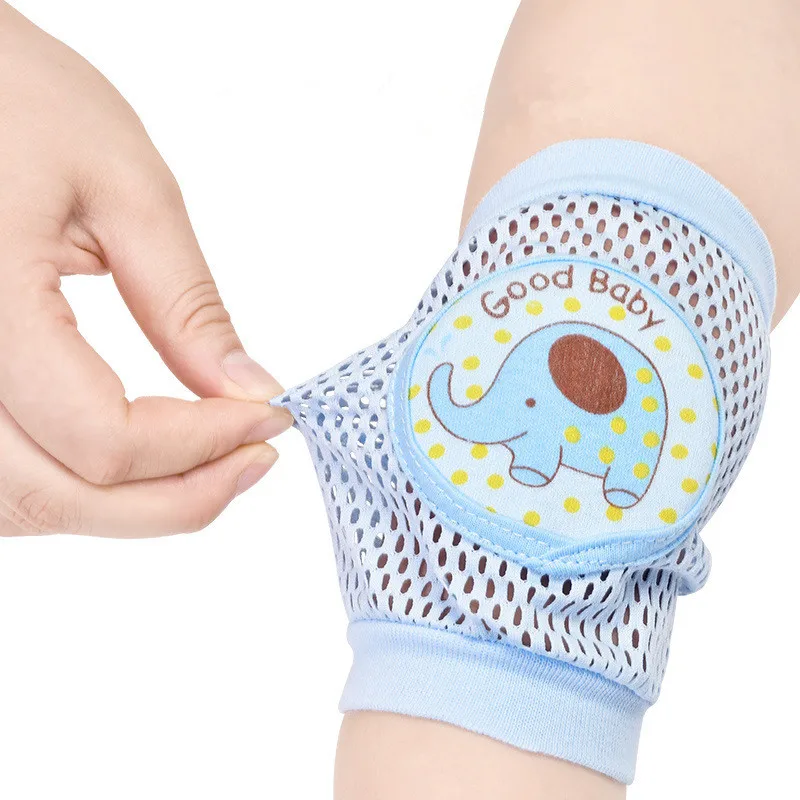 1 Pack Baby Knee Pads Toddler Anti Fall Crawling Protective Gear Summer Thin Children's Kneecap Mesh Knee Protector Baby Safety