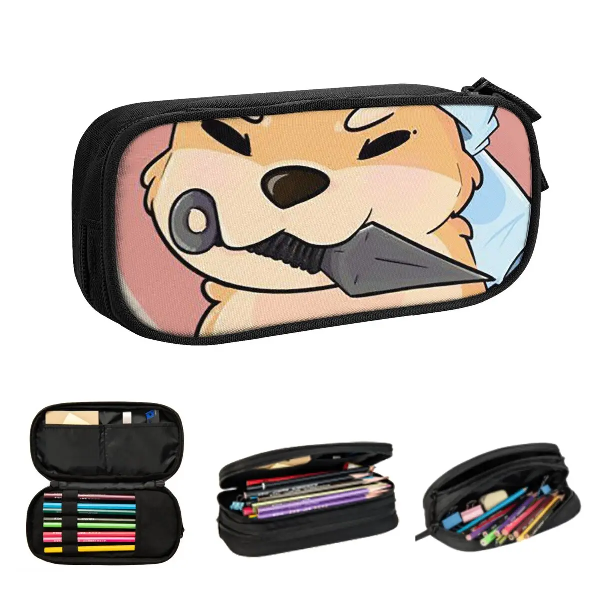 

Animal Shiba Inu Dogs Pencil Cases Large Capacity Pen Bags Pen Box Pencil Pouch For Boys Girls Students Stationery School Office