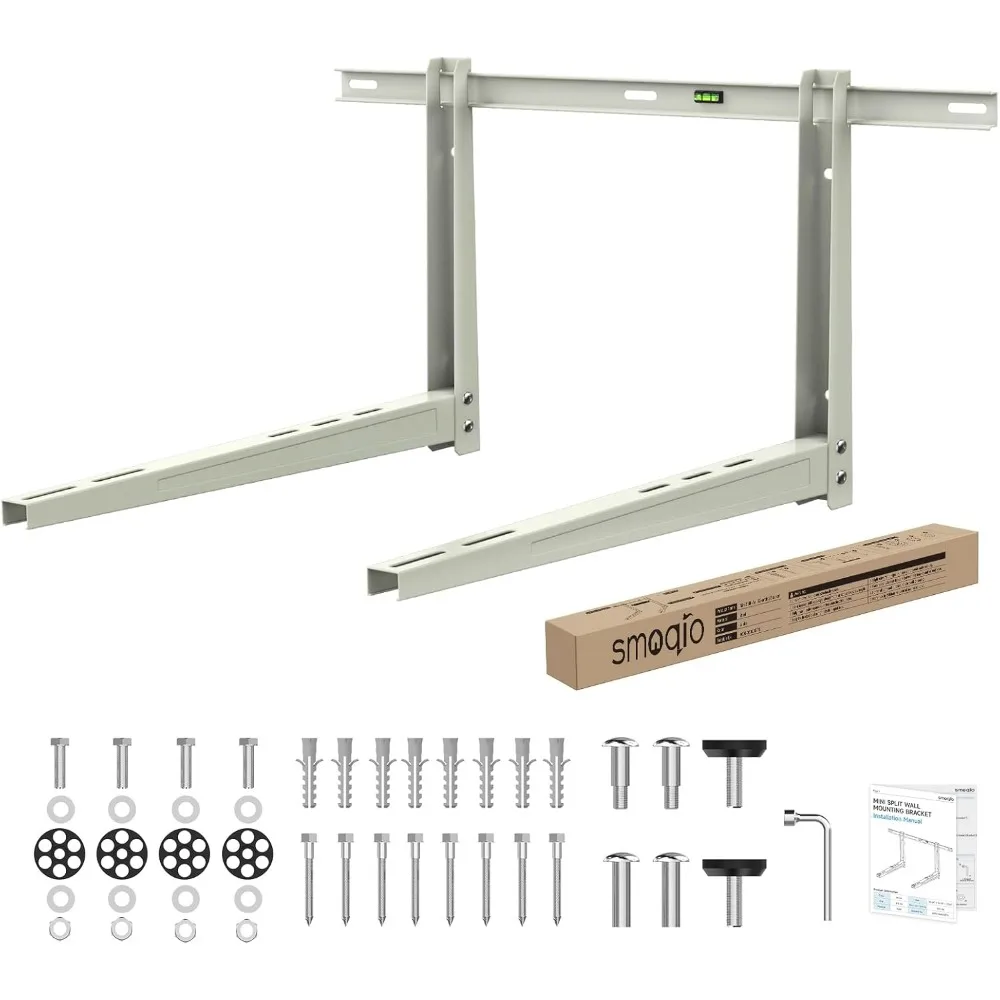 

Wall Mount Bracket for 6000 to 36000 BTU Outdoor Mini Split Unit Heat Pump AC Up to 550 LBS Pre Drilled 16 Inch Stud Holes