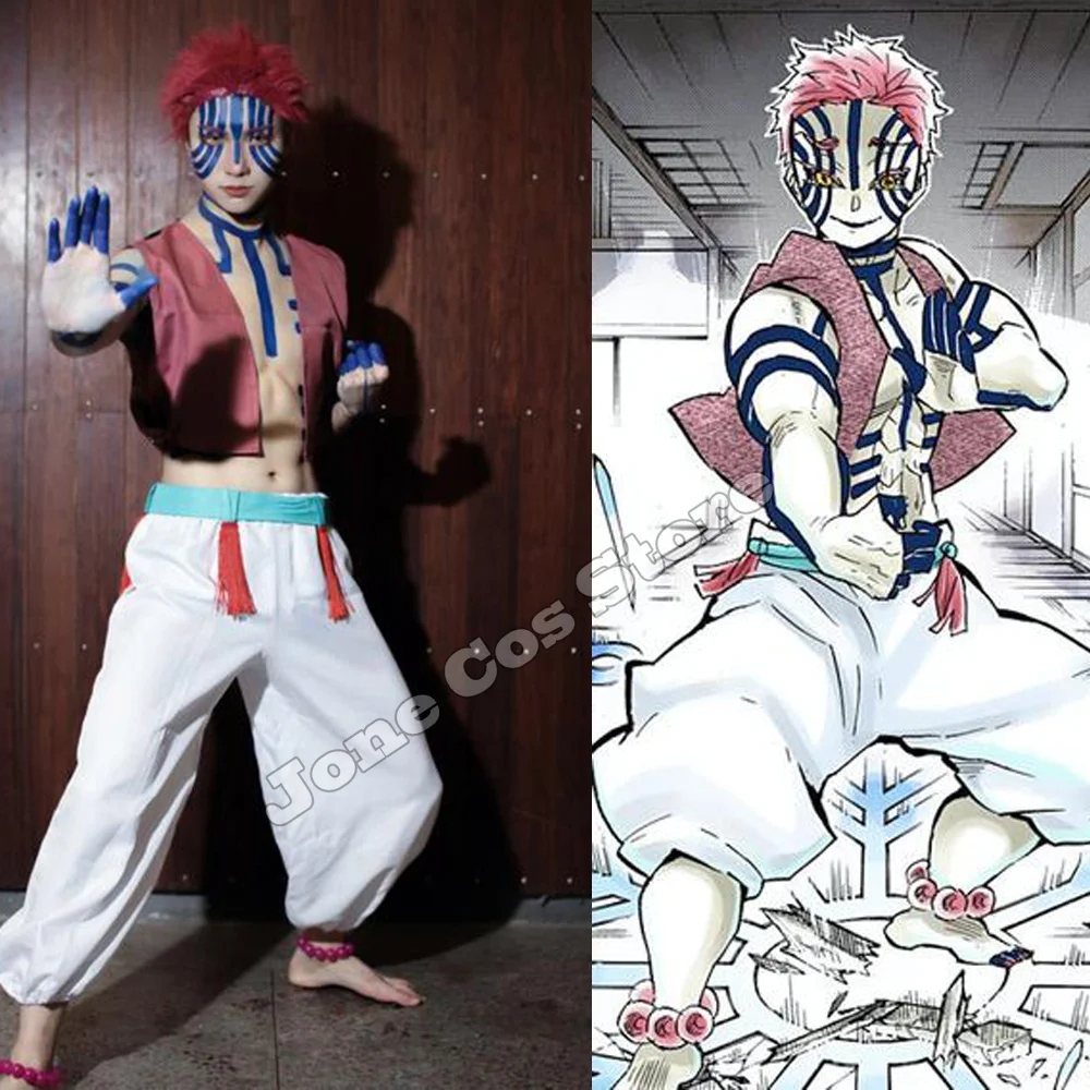アカザコスプレ衣装ウィッグアニメアカザコスプレ女性衣装制服スーツ男性女性用ハロウィンカーニバル衣装