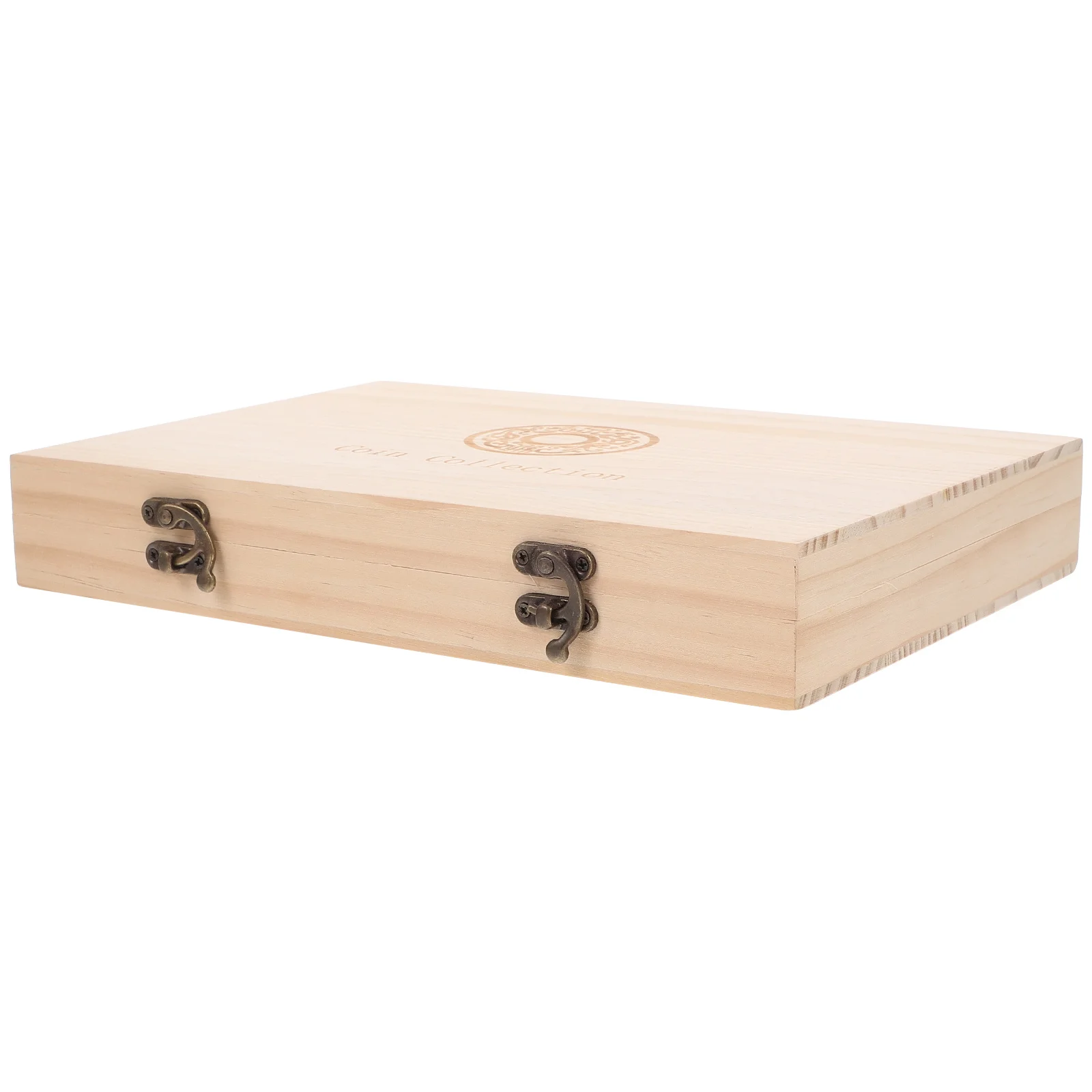 Coin Storage Box Wooden Display Case With Adjustable Eva Rings Lockable For Coins Medals Badges Organizer