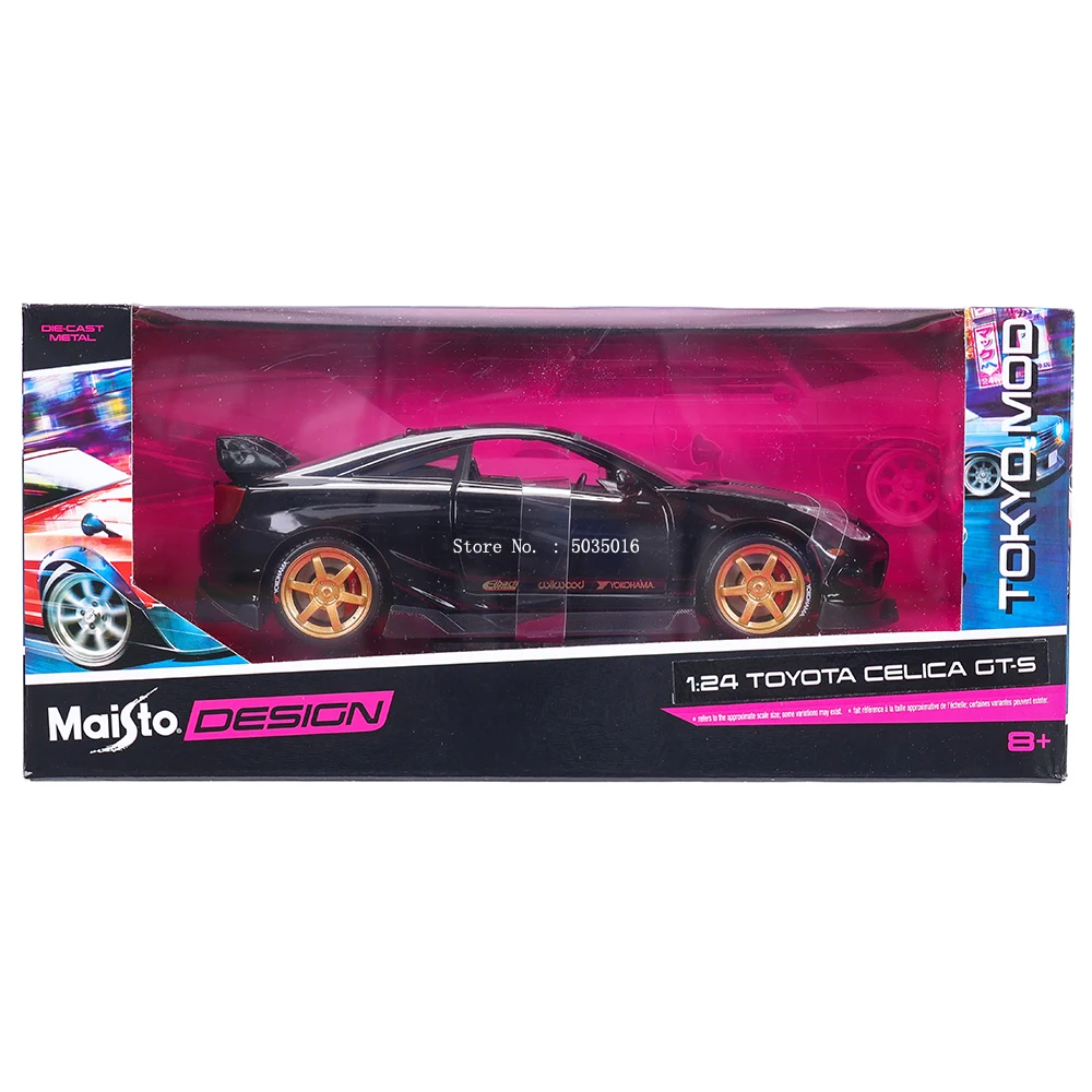 Maisto 1:24 Toyota Celica GT-S Supercar Antique Car Static Die Casting Car Collectible Model Car Toy Gift Tide Play