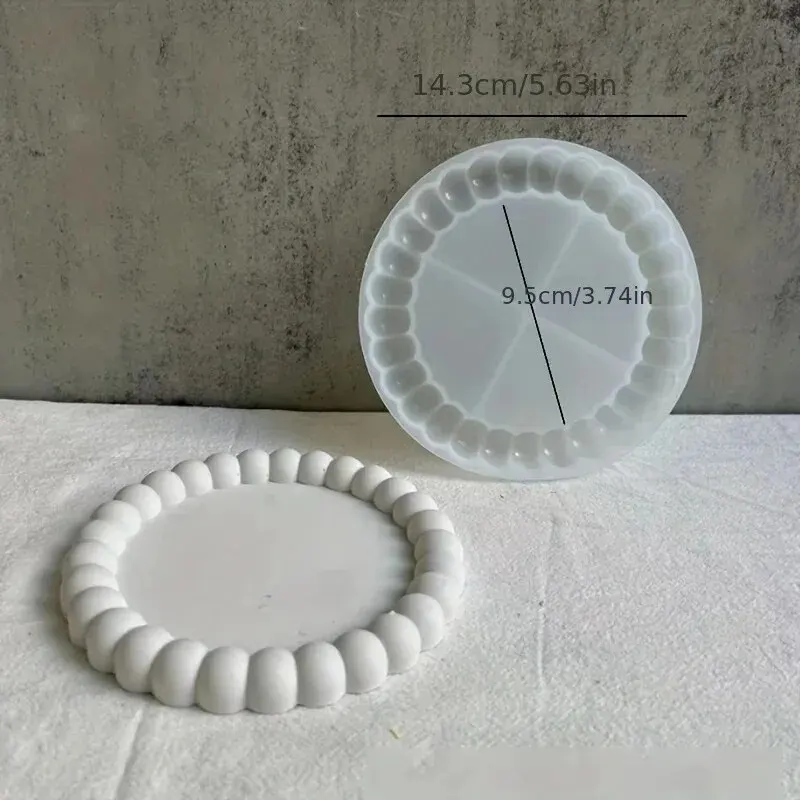 DIY 버블 트레이 코스터, 실리콘 몰드 석고, 에폭시 콘크리트 시멘트 몰드, 수공예품 선물, 보석 보관 트레이, 홈 데코