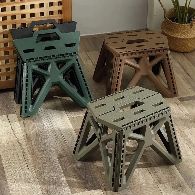 ww-Portable Folding Chair High Load Bearing Durable Foldable Small Stool for Indoor/Outdoor