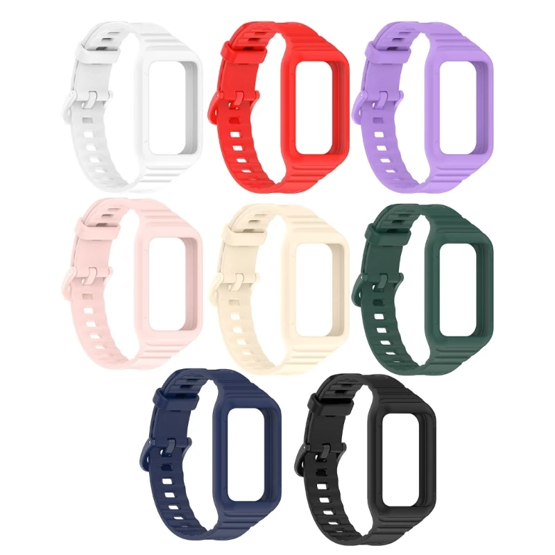 Soft and Comfortable Silicone Watch Band for Band 9 Bracelets Adjust Length Wriststrap Comfortable Watchband N0HC