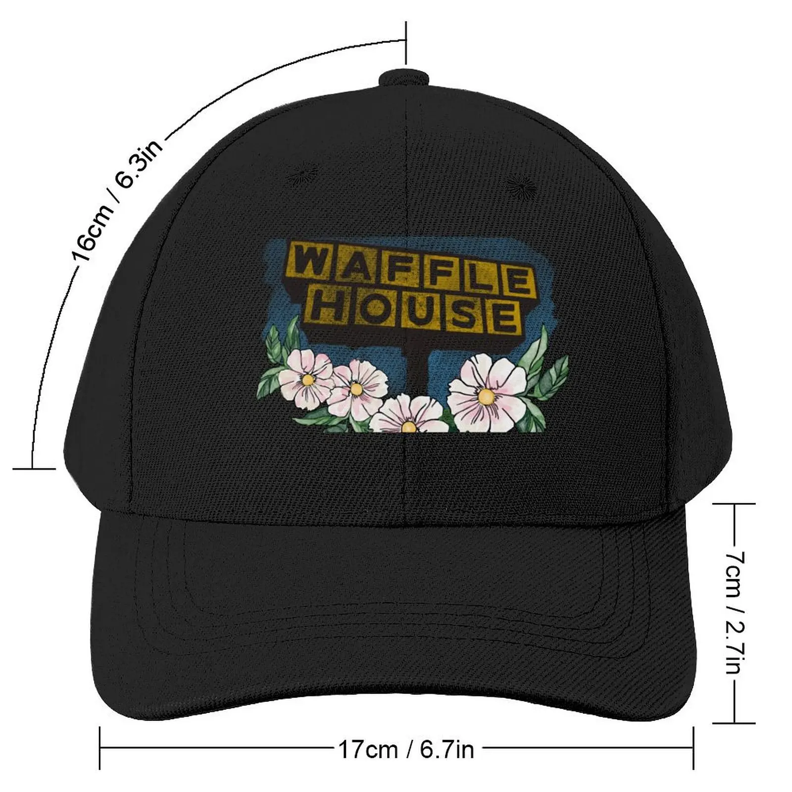 Waffle House Sign Baseball Cap Mountaineering Hip Hop Hat Luxury Brand Military Tactical Cap Mens Women's