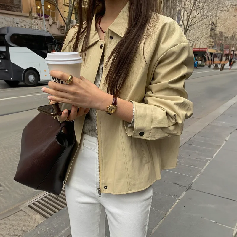 

Женская праздничная универсальная куртка на молнии во французском стиле, осень-зима 2025 г.