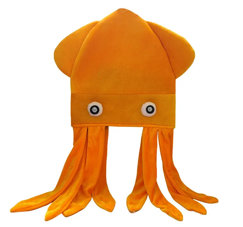 Funny Colorful Velvet Octopus Hat Dance Party Prop Party Hat Party Props