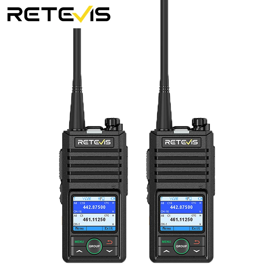 Retevis RB658 Walkie Talkie APP Control Long Range Walkie-talkie Bluetooth 5.0 UHF Professional Communication Radio for Camping