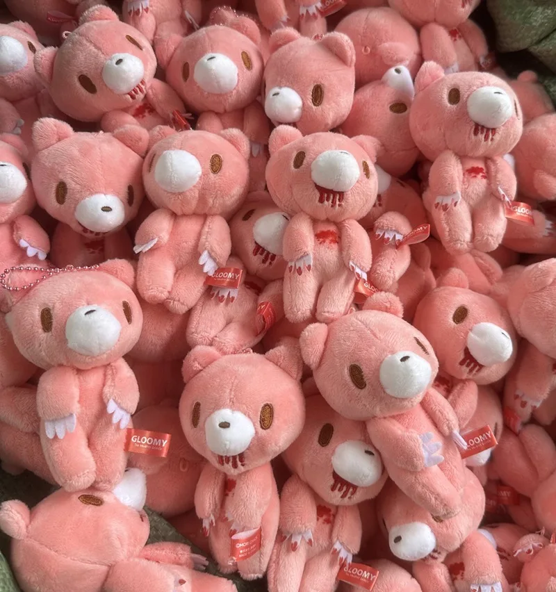 Gloomy Bear Plüsch-Schlüsselanhänger, hochwertig aussehende Anime-Cartoon-Puppe, kreatives, niedliches Design, perfekt für Mädchen, Taschenanhänger, Geburtstagsgeschenk. – Detail 9