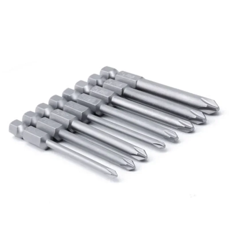 8pcs 75mm Long Magnetic Cross Head Alloy Steel Screwdriver Bits Set Tamper Proof Security Drill Bit Set Screw driver Bits