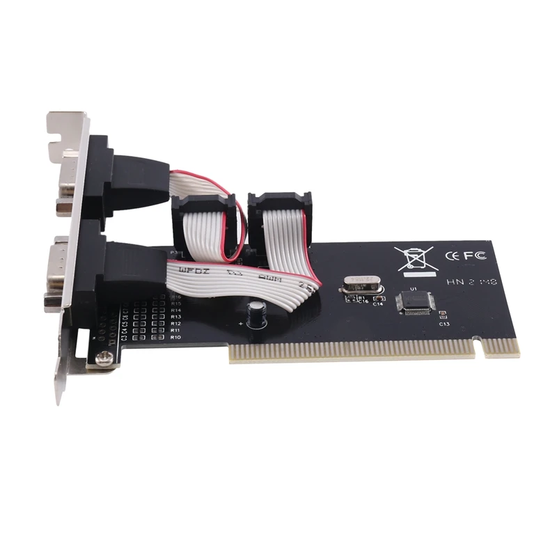 PCI-адаптер R232, PCIE-2 порта, последовательная плата расширения PCI-E для промышленного последовательного порта RS232, наборы адаптеров для настольного компьютера