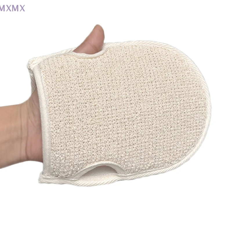 

Soft Natural Loofah Glove For Shower Spa Double-sided Body Scrub Sponge Pad Skin Clean Bath Gloves Bath Supplies