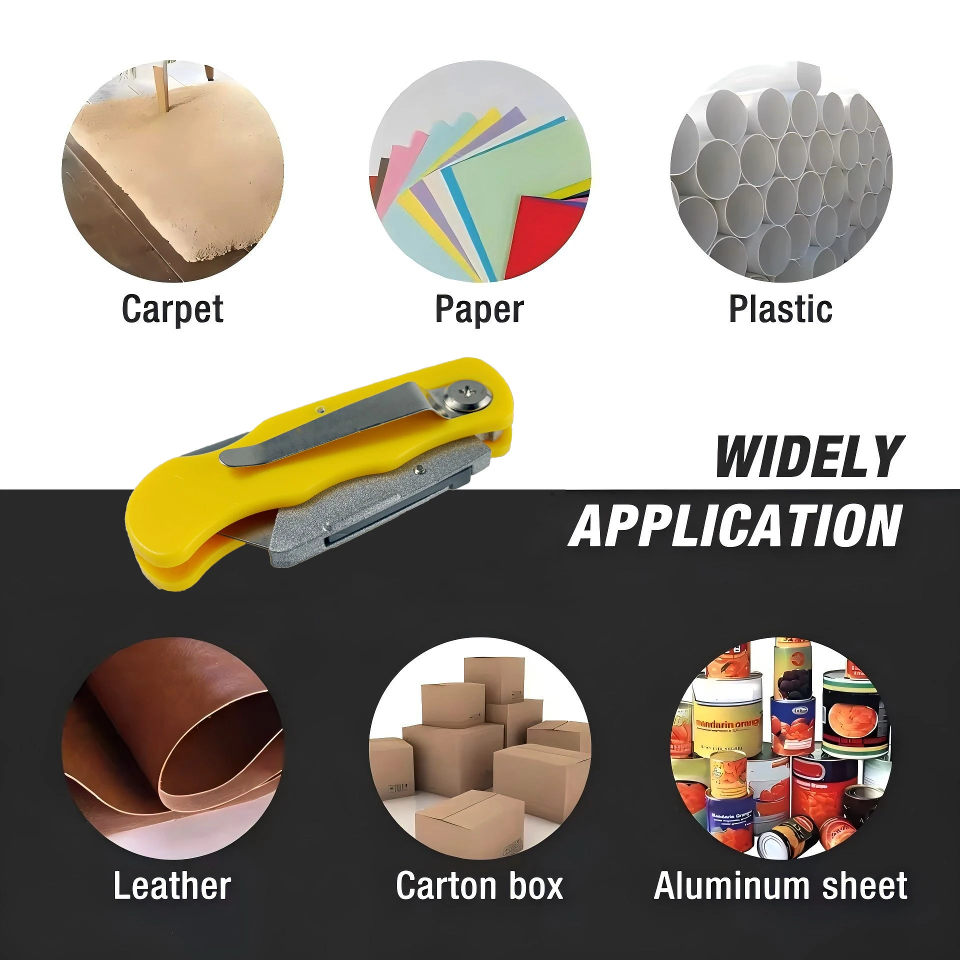 سكين فني قابل للطي - 10 شفرات، فتاحة صناديق، مستلزمات مكتبية، سكين ورق جدران، سكين قابل للطي متعدد الوظائف، سكين المرافق #2