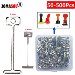 50-500pcs Floor Wall Replace Steel Needle Nails Tile Leveling System Ceramic Leveler Tiles Laying Construction Toolsruction Tool