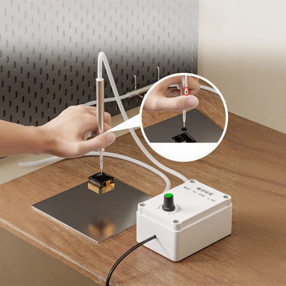 USB Motorized Vacuum Suction Pen Adjustable Electric IC Chip Picker With Silicone Cup For Electronics Repair And Laboratory Tool