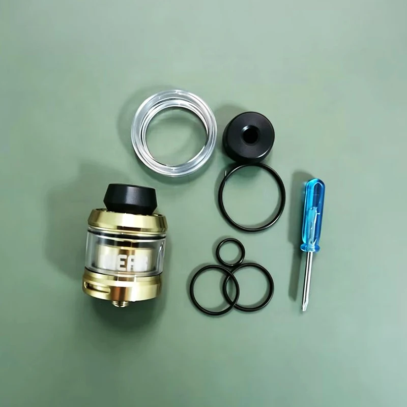 DIY Gear 24mm RTA Tank Replacement Atomizer 24mm 316 SS 2.3ml / 3.5ml Single Coil fit 510 mech mod Decorative spare parts - view 6