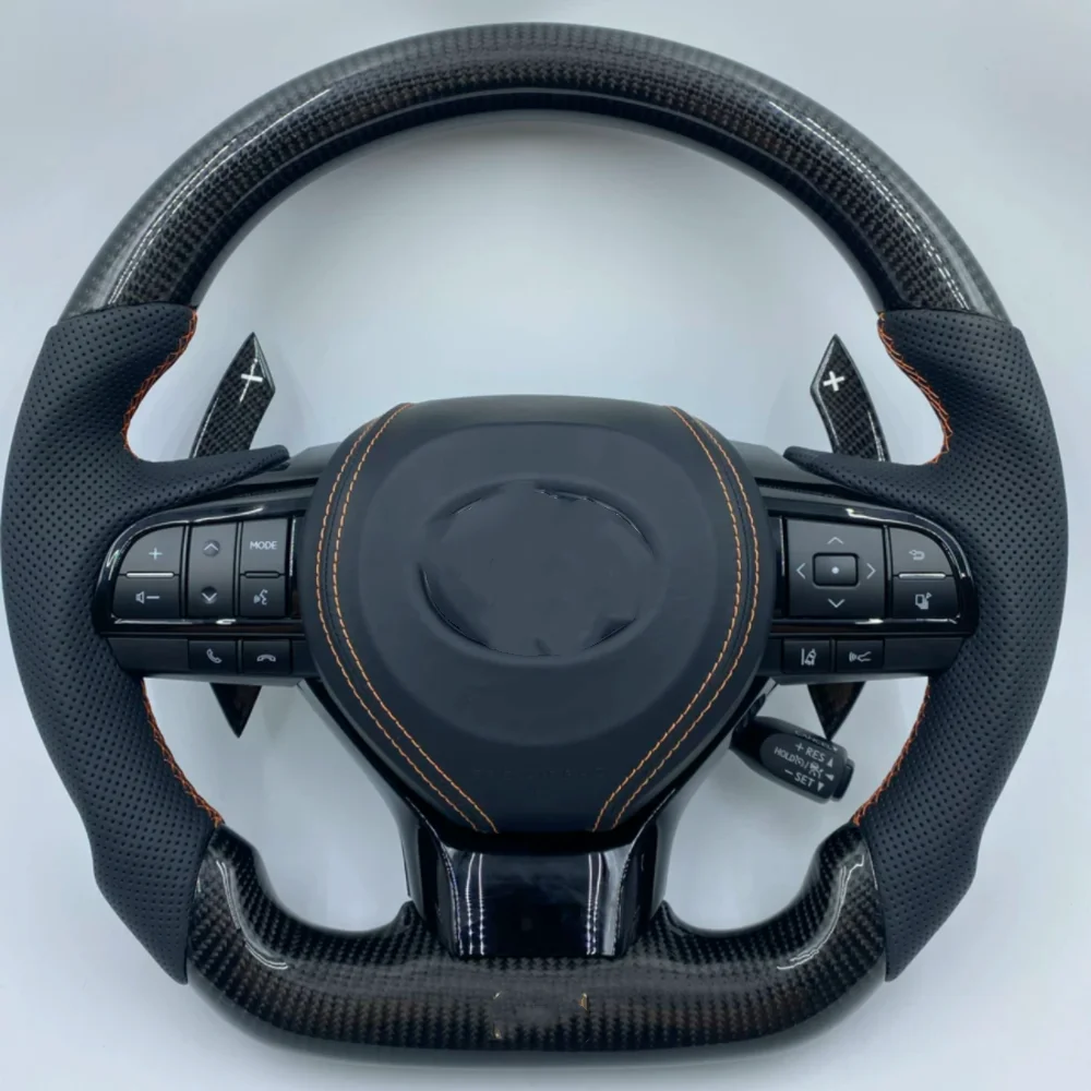 For Lexus modified the new GS steering wheel piano Black peach wood Reiz Overdo Elfa and other Toyota can be installed