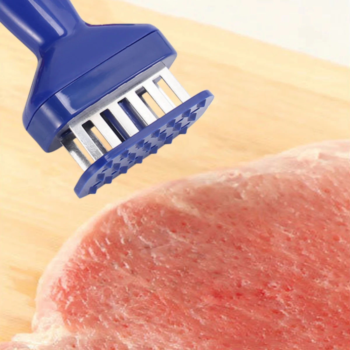 

1PC Meat Tenderizer Plastic Widen Sturdy Kitchen Tool Steak Maker Beef Pork Chicken Loosening Machine Grip Handle Fast Cooking