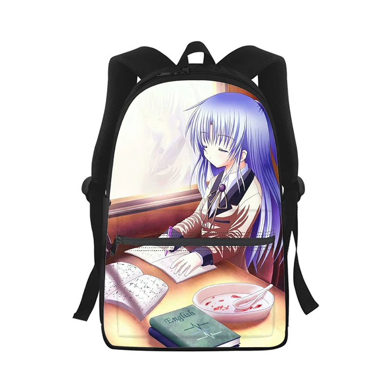 

Angel Beats Tachibana Kanade Men Women Backpack 3D Print Fashion Student School Bag Laptop Backpack Kids Travel Shoulder Bag