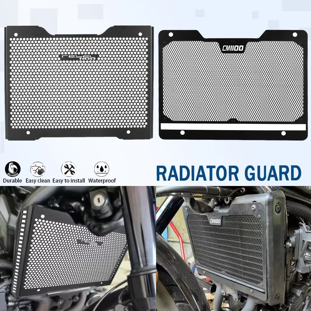 

CMX 1100 Motorcycle For Honda CMX1100 Rebel / DCT 2021 2022 2023-2026 Rddiator Guard Grill Cover Radiator Grill Protection Cover