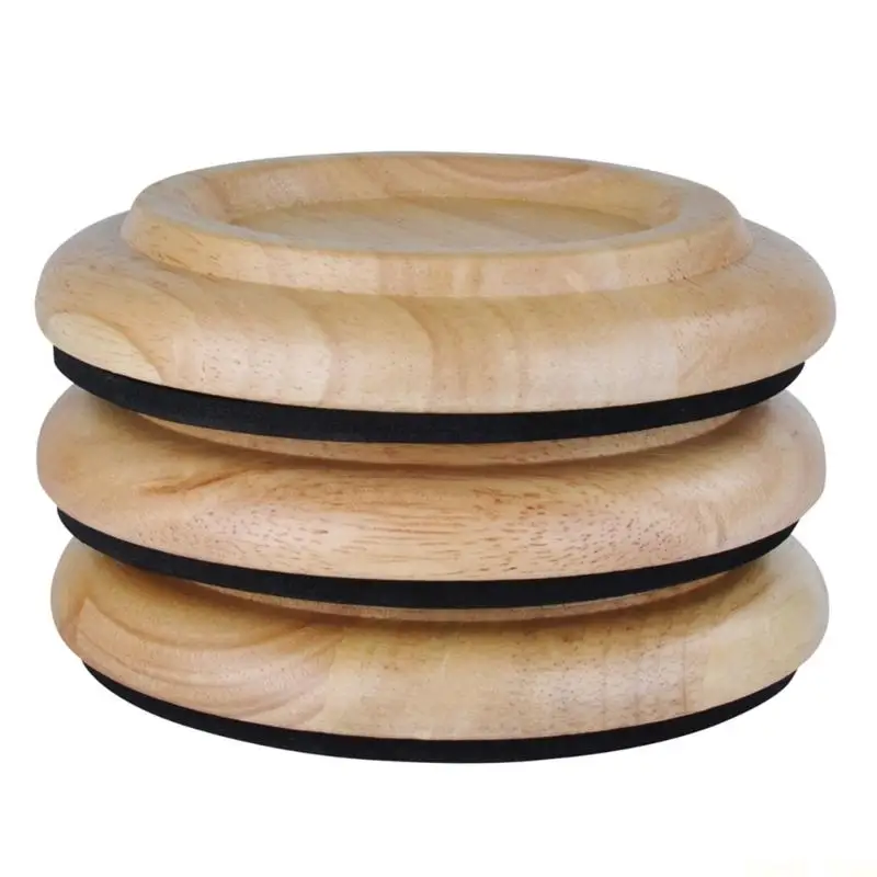 U2JB Grand Piano Wheel Cups Set of 3, Recessed Caster Support Pads with 9.6 Inner Diameter for Hard Floor Use