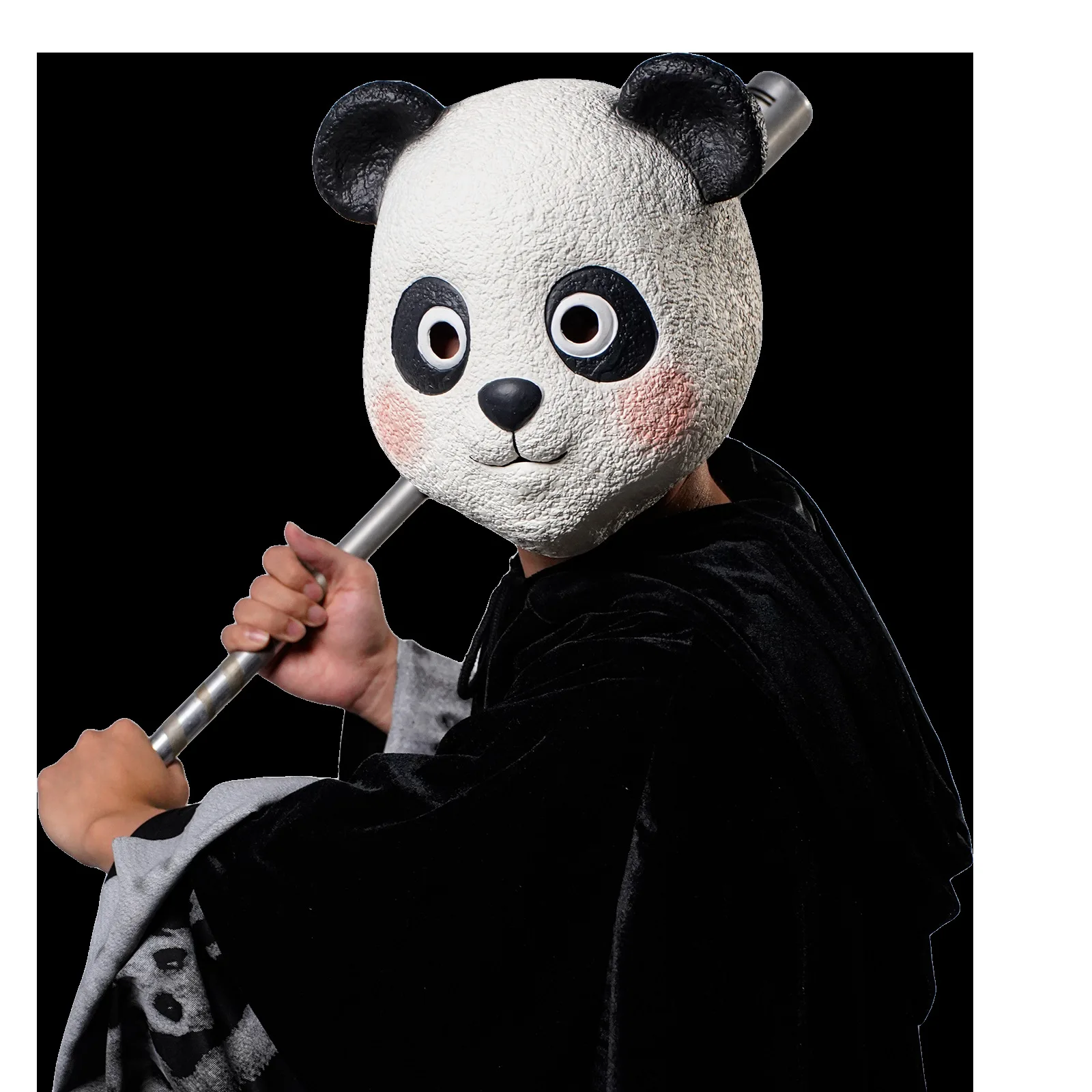 Latex-Pandamaske Lustige Tiermasken für Erwachsene Halloween-Party-Kostüm – Detail 1
