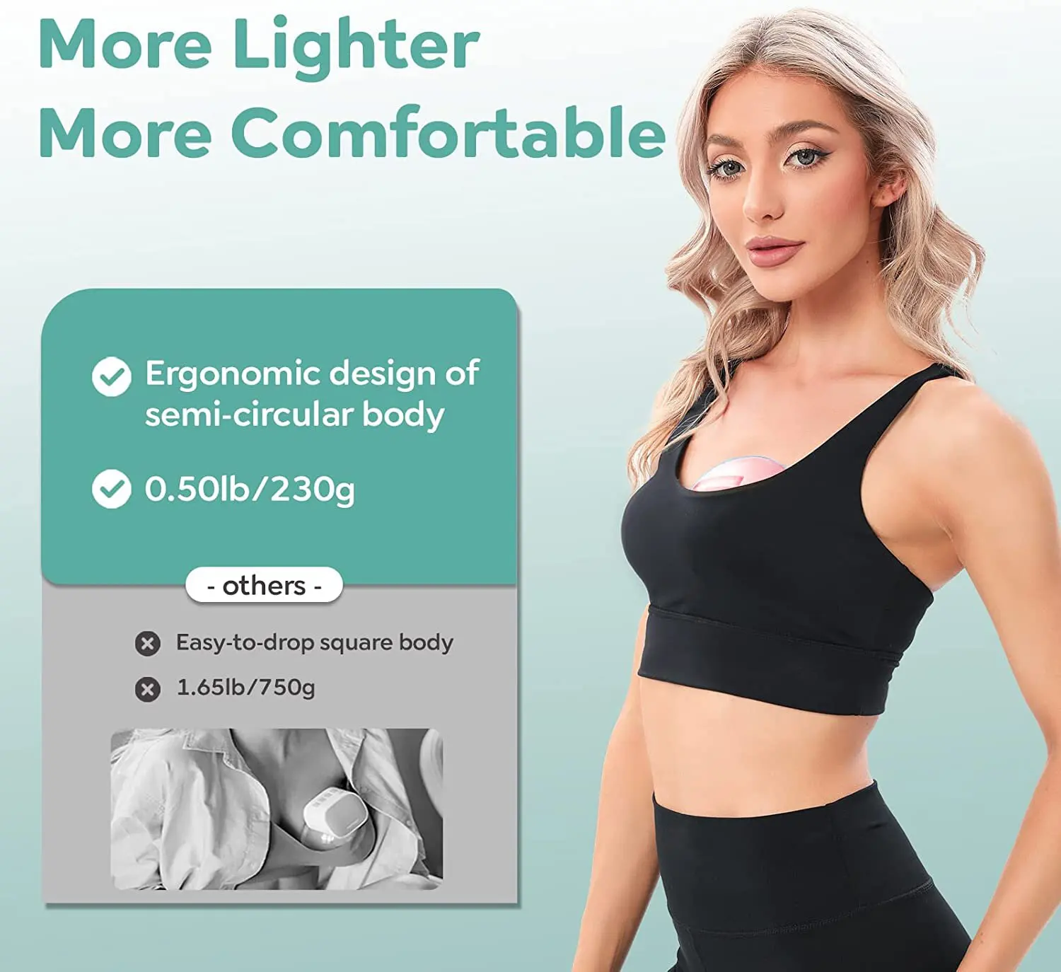 الذكية S21 مضخات المحمولة مضخة الثدي الكهربائية الطفل سيليكون حليب الثدي النازع مستشفى الصف الرضاعة الحليب مضخة الثدي