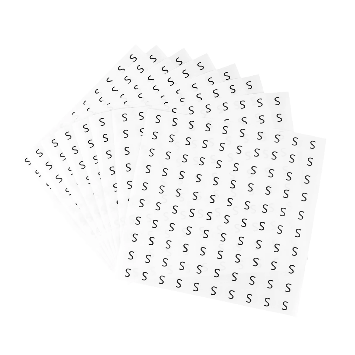 

1000pc Clothing Size Labels Round Stickers Black White XS L for Clothes Shoes Hats Address Manufacturer Use