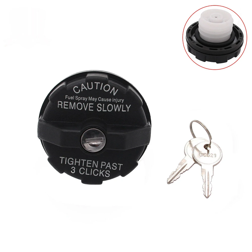 1x Black Locking Fuel Gas Cap For Jeep For For Wrangler TJ 1997-2000 For Cherokee 82400041 Replacement Car Part