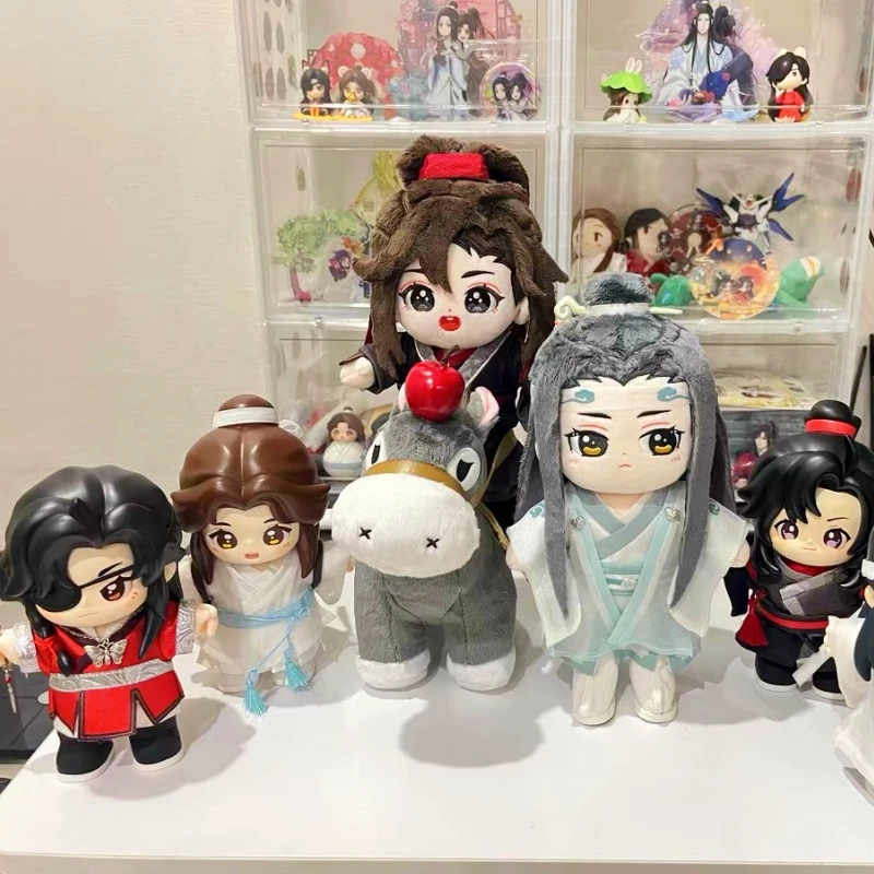 Anime Mo Dao Zu Shi Plush Toy Wei Wuxian Lan Wangji Plush Dolls Little Apple Donkey Plushie Figure Soft Stuffed Dress Up Toys