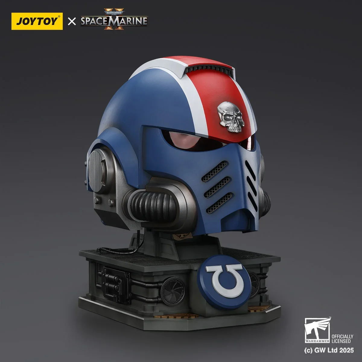 خوذة JOYTOY Warhammer 40K Titus' MKX 1:1 ألعاب شخصيات الحركة نموذج Titus مشاة البحرية الفضائية 2 مجموعة خوذات الترامارين
