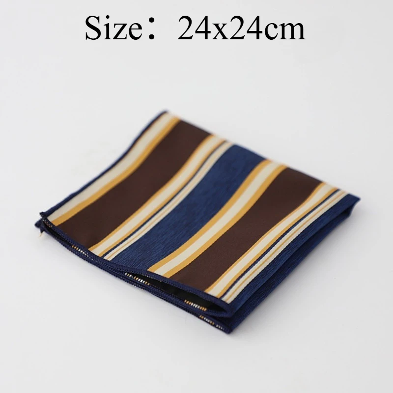Vintage Striped British Style Suit Pocket Square, Chest Handkerchief, Can Be Used Separately Elegant Accessory For Formal Events