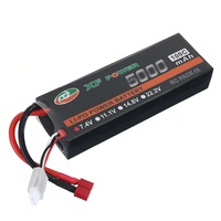 XF POWER 7.4V 5000mAh 100C 2S LiPo Battery T Deans Plug for RC Drone